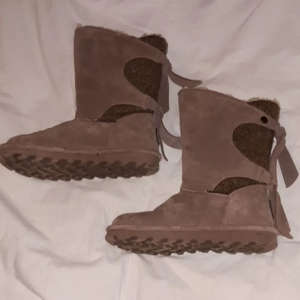 BEARPAW Willow Suede Tie‎ Detail Boot w/NeverWet 5